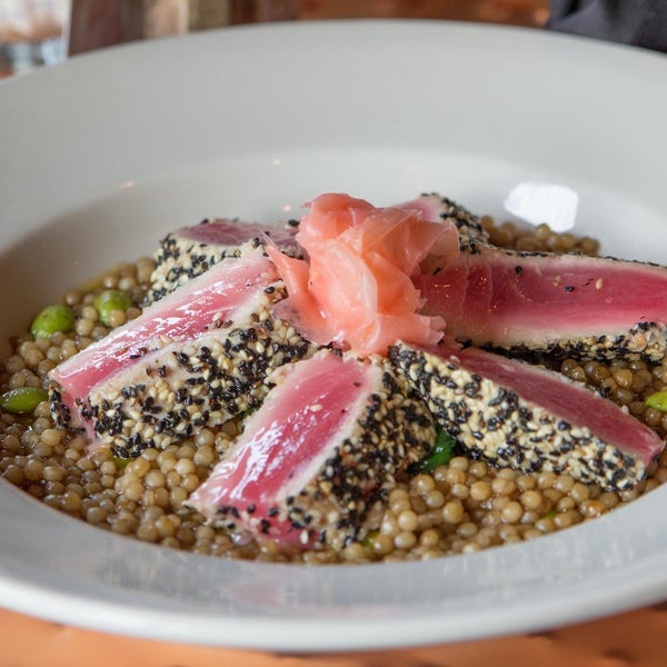 Today's Thursday and we know you're probably needing out of the office by today. So come into J. Macklin's Grill﻿ for lunch and try our chef's features or one of our new menu items, below "Ahi Tuna".