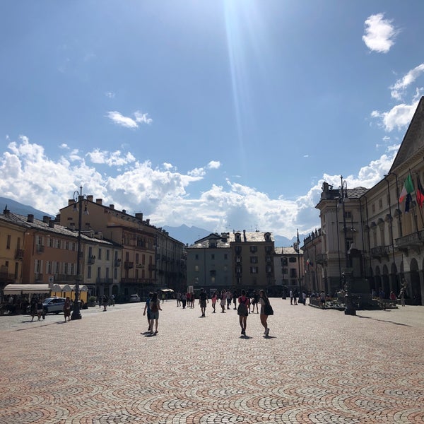 Photo taken at Piazza Chanoux by rocco c. on 8/13/2020
