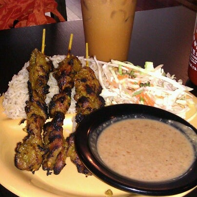 Photo taken at Satay by Amy D. on 7/19/2012