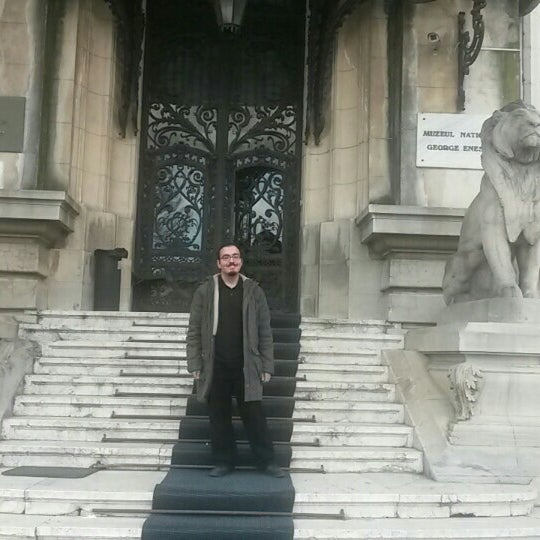 George Enescu Museum. You can see George Enescu's home behind of Museum