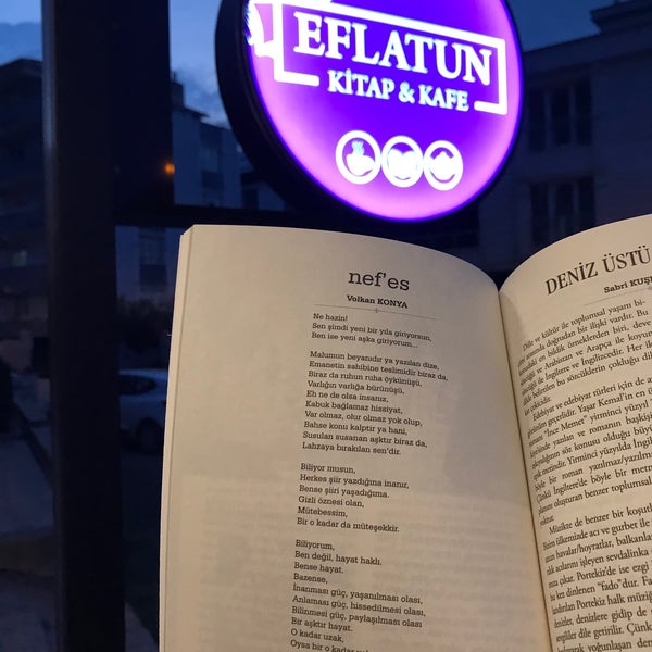 Photo taken at Eflatun Kitap &amp; Kafe by İrfan ş. on 6/20/2020