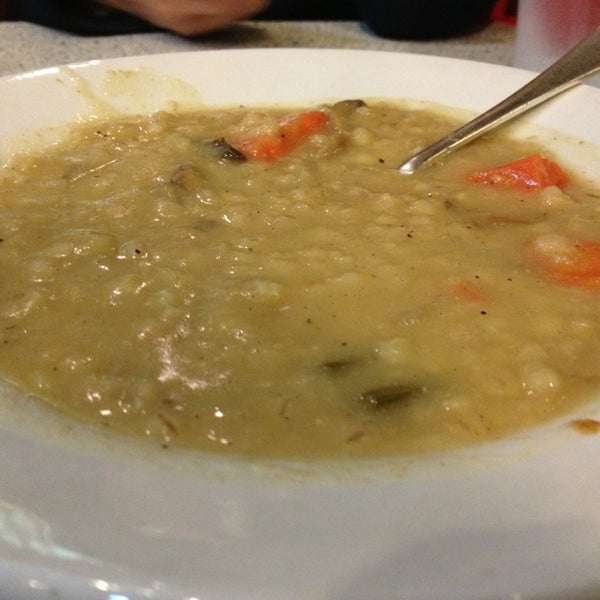 I don't know why people don't like this place. I got the mushroom and barley soup and all the favors were very prominent. I'd say one of my favorite places to go to eat.