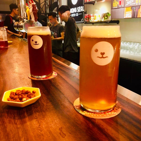 Photo taken at Winking Seal Beer Co. Taproom by Lucyan on 1/16/2019