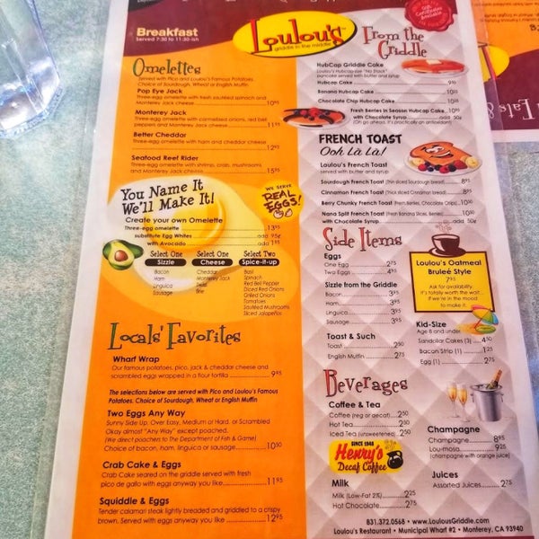 Loulou's Griddle In The Middle Monterey'de Diner