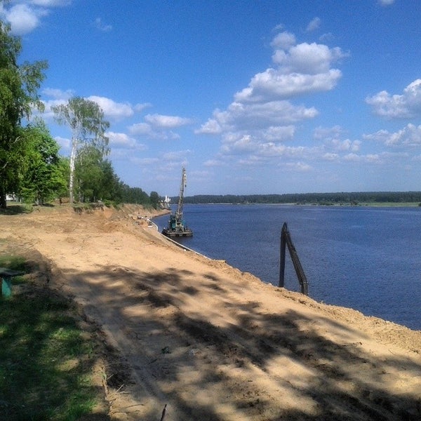 Пляж в мышкине
