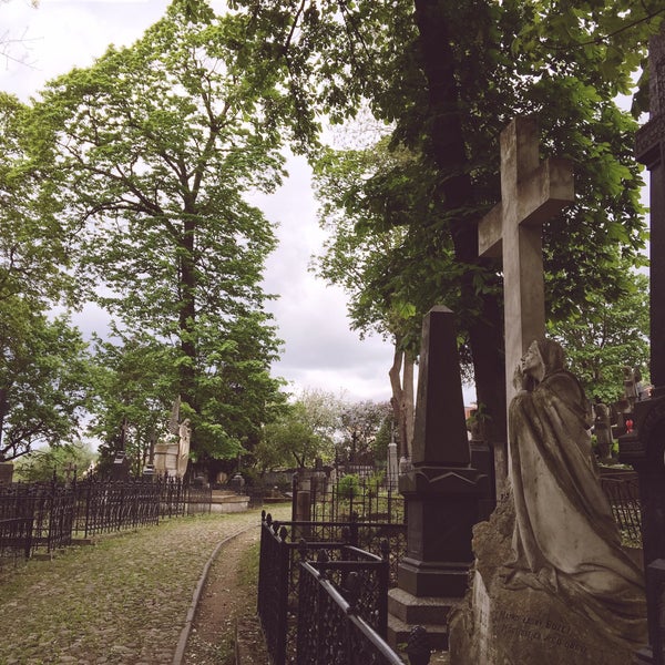 Photo taken at Bernardine Cemetery by Victoria D. on 5/18/2015