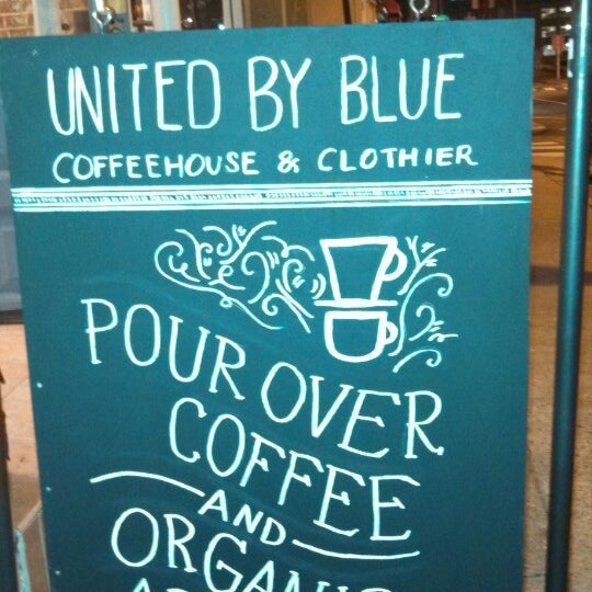 Photo taken at United By Blue Coffeehouse and Clothier by Mike S. on 9/1/2013