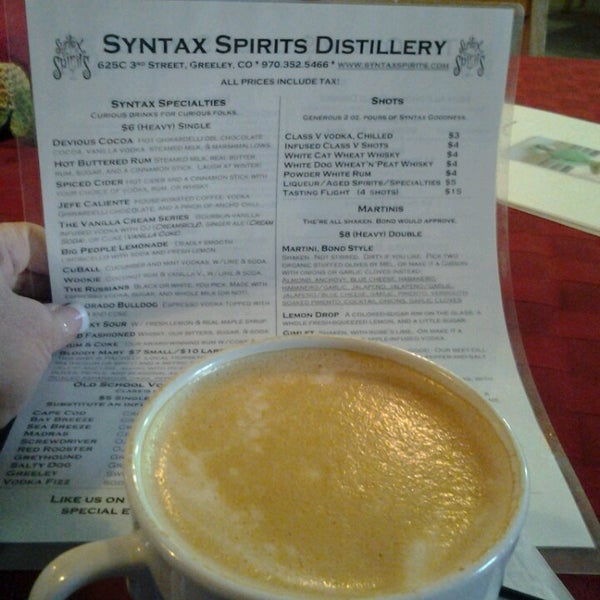 Photo taken at Syntax Spirits Distillery and Tasting Bar by Candy F. on 4/14/2013