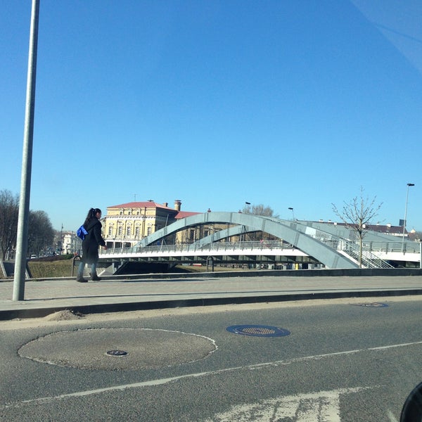 4/22/2013 tarihinde Erik D.ziyaretçi tarafından Mindaugo tiltas | Mindaugas&#39; bridge'de çekilen fotoğraf
