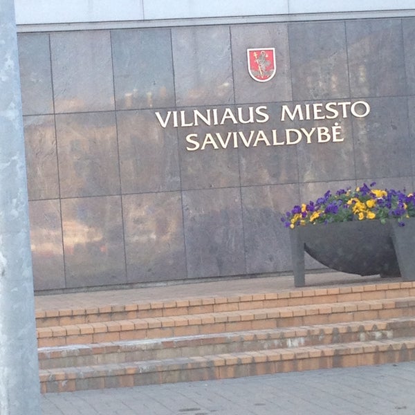 Photo taken at Vilnius city municipality by Erik D. on 4/25/2013