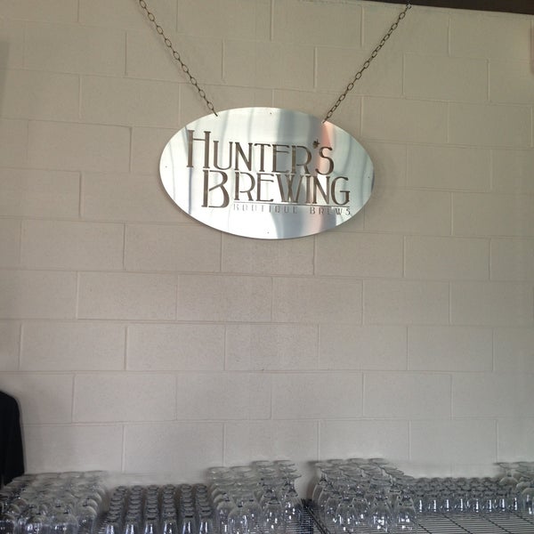 Photo taken at Hunter&#39;s Brewing by Adam C. on 4/27/2013