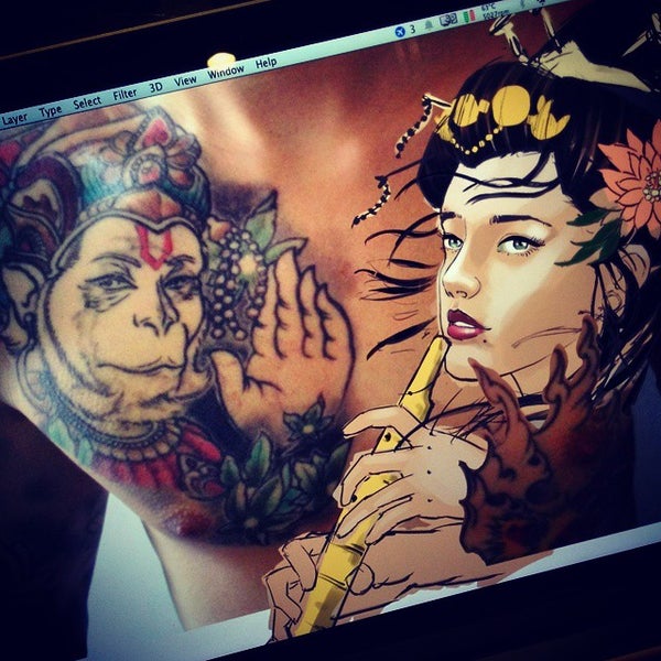 10/8/2014にSamuel M.がOf Gods &amp; Monsters Tattooing (By Appointments only)で撮った写真
