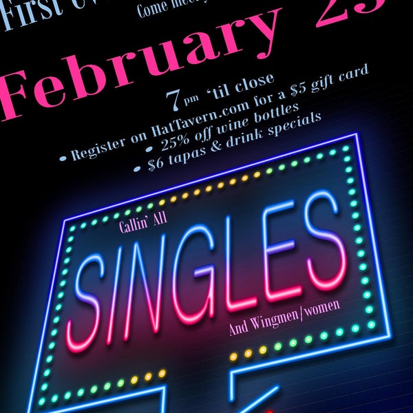 Don't Miss Singles Night at the Hat on 2-25-15!