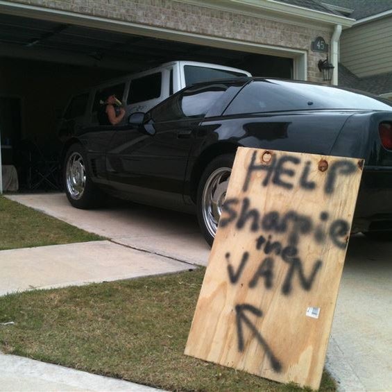 A Man Asked Strangers To Draw On His Car With Sharpies