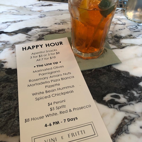Great happy hour... seven days a week.