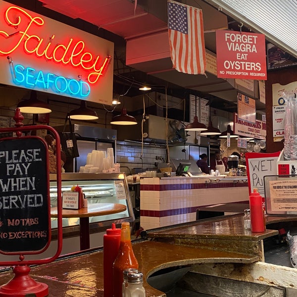 Photo taken at Faidley&#39;s Seafood by Cindy C B. on 11/9/2019