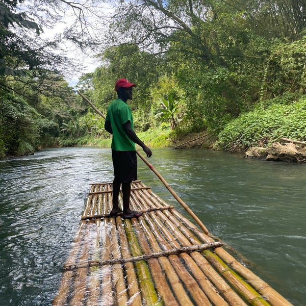 Rafting the Martha Brae River