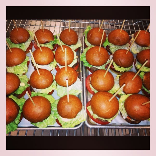 We now offer SLIDERS for PICK UP CATERING! Come and enjoy these delicious mini's for your office, social gathering or celebration! #sliders #sliderpacks #variety #catering #downtownLA #burgerlove