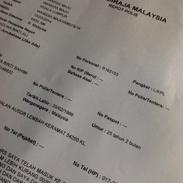 Photos At Balai Polis Police Station