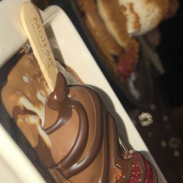 Feet in molten Chocolate