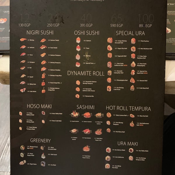 Mori sushi menu online