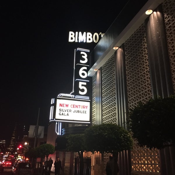 Photo taken at Bimbo&#39;s 365 Club by David L. on 1/25/2017