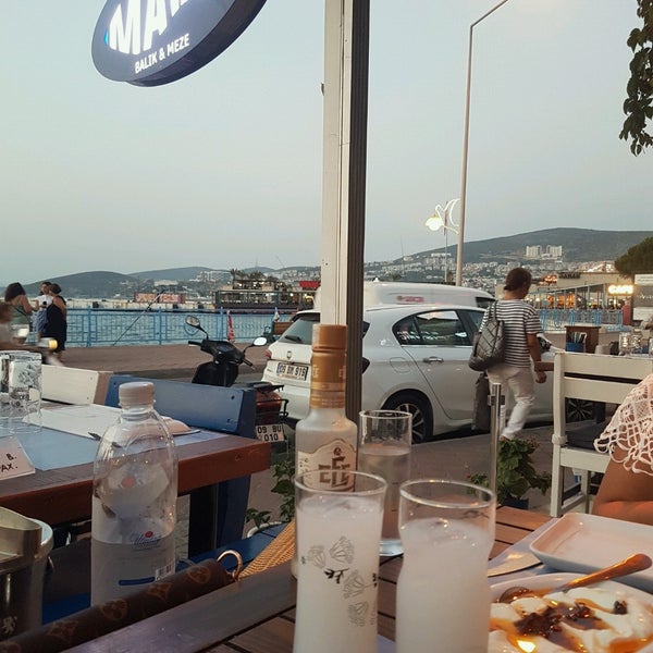 Photo taken at Mavi Balık&amp;Meze Restaurant by ♈ on 8/23/2021