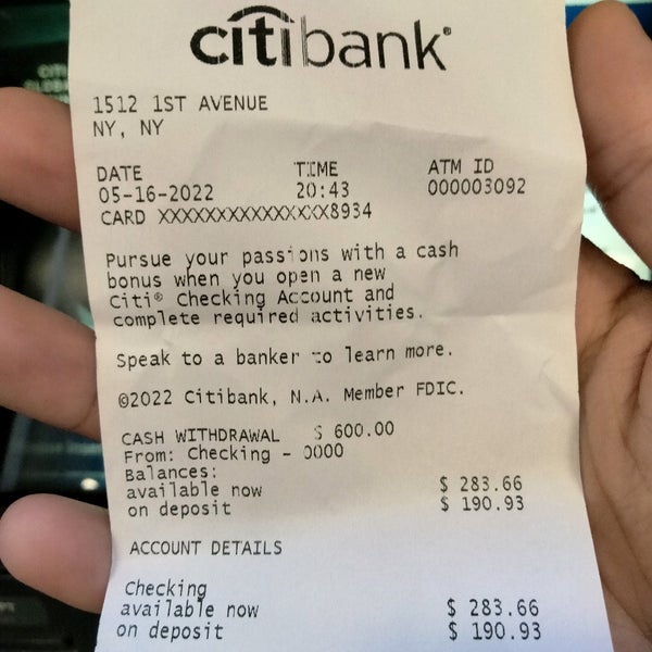 Citibank Id Card