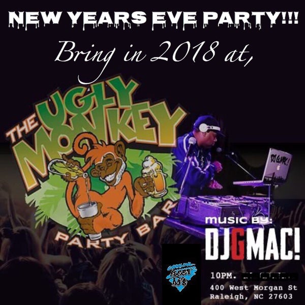 Снимок сделан в The Ugly Monkey Party Bar пользователем DJ G.MAC! 1/1/2018