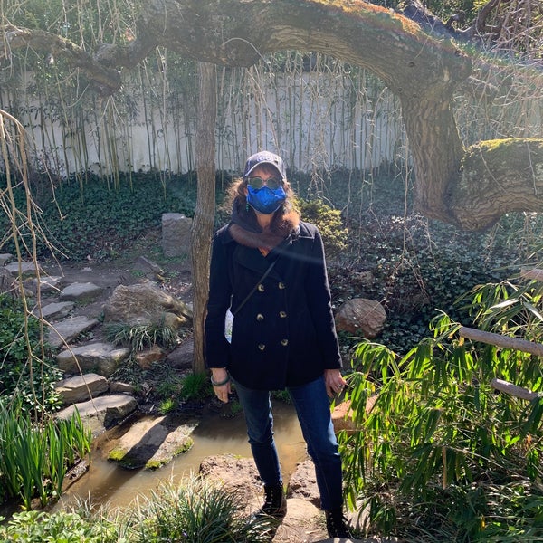 Photo taken at Shofuso Japanese House and Garden by Rachel P. on 4/3/2021