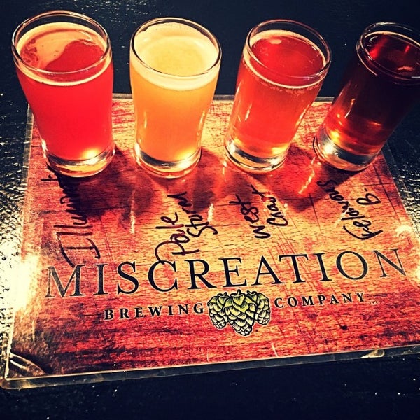 Photo taken at Miscreation Brewing Company by Tim M. on 4/6/2017