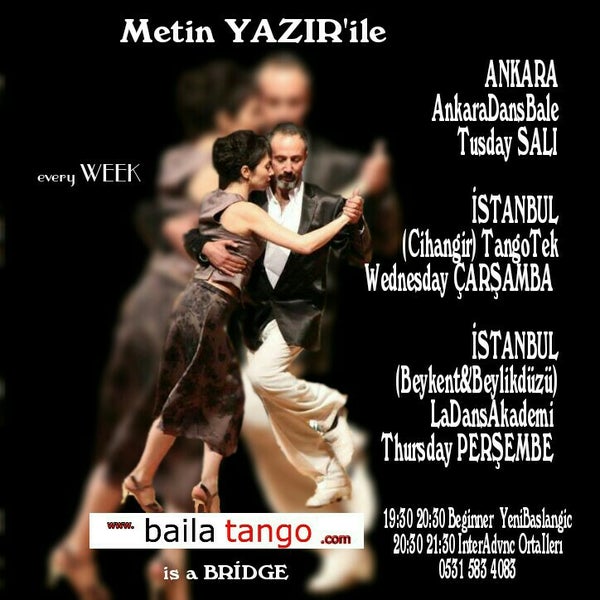 รูปภาพถ่ายที่ Beyoğlu Tango Tek Dans Okulu-Cihangir โดย Metin Y. เมื่อ 2/29/2016
