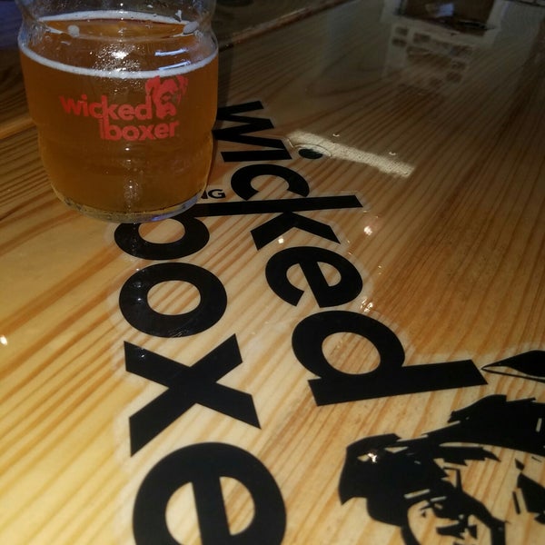 Photo taken at Wicked Boxer Brewing by Tom T. on 7/22/2018