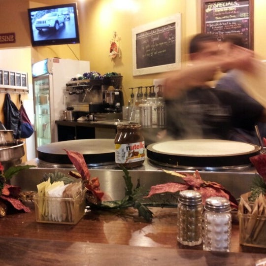 Photo taken at Crepes n&#39; Crepes by Tina T. on 12/16/2012
