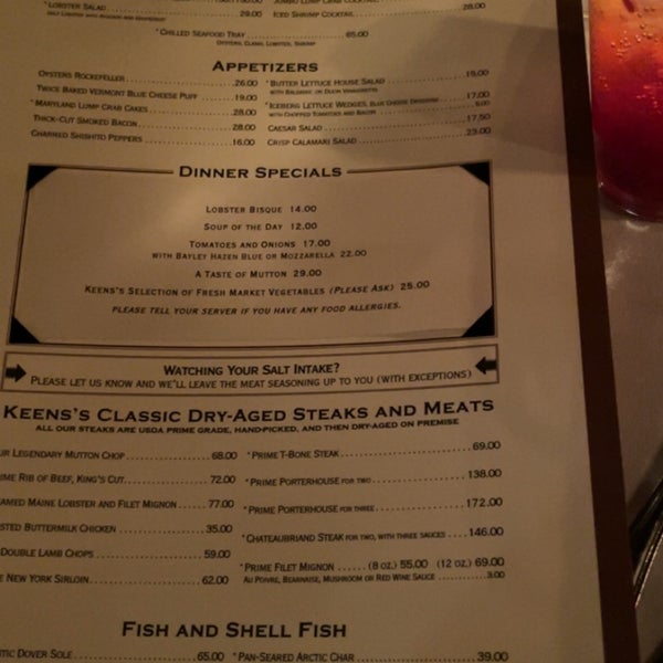 Foto tirada no(a) Keens Steakhouse por Khaled . em 7/8/2023