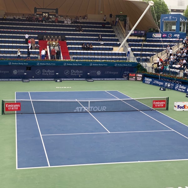 Снимок сделан в Dubai Duty Free Dubai Tennis Championships пользователем Kevin M. 3/1/2019