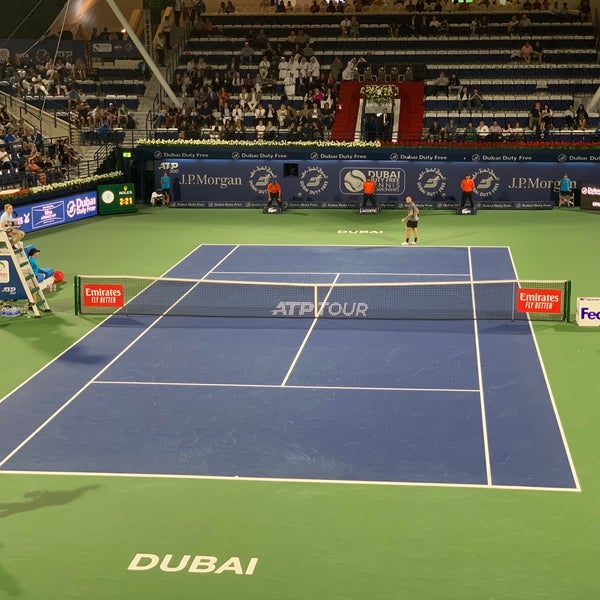 Снимок сделан в Dubai Duty Free Dubai Tennis Championships пользователем Kevin M. 2/25/2020