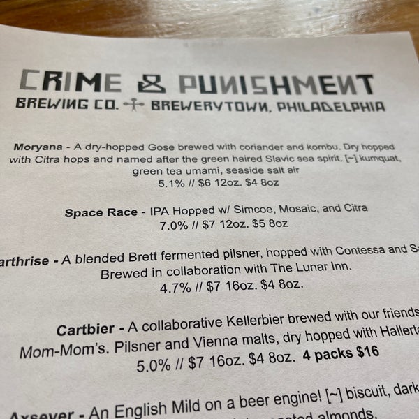 Foto tomada en Crime &amp; Punishment Brewing Co.  por Colin A. el 5/27/2023