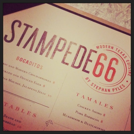 รูปภาพถ่ายที่ Stampede 66 By Stephan Pyles โดย Lara A. เมื่อ 1/13/2013