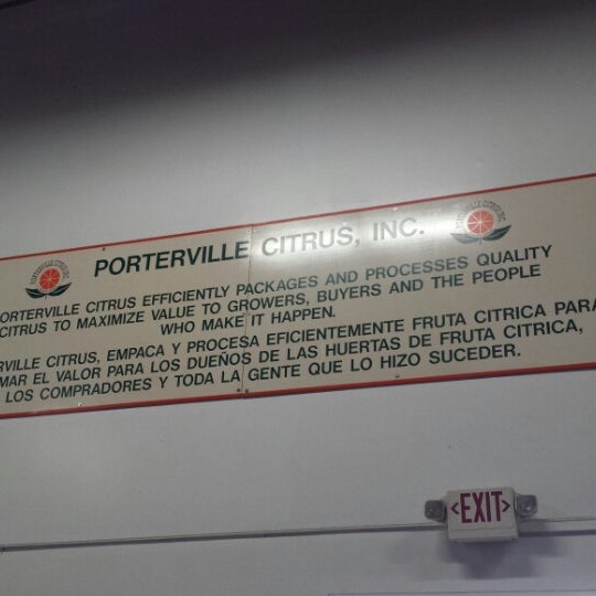 Porterville Citrus Sunkist Growers Terra Bella, CA