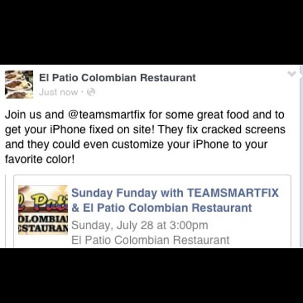 Photo taken at El Patio Colombian Restaurant by El Patio Colombian Restaurant on 7/23/2013