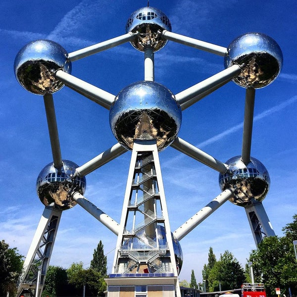 Photo taken at Atomium by Marcelo B. on 8/2/2015