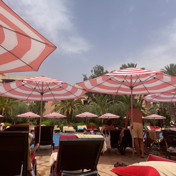 Photo taken at Mövenpick Hotel Mansour Eddahbi Marrakech by Dr. Khoja on 8/21/2022