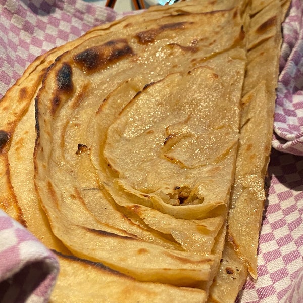 A different kind of paratha … they didn’t ask if we wanted butter or not served it anyway … asked again for one without oil.