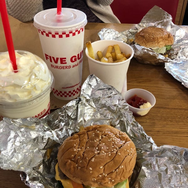Photo taken at Five Guys by SungHwan K. on 3/3/2018