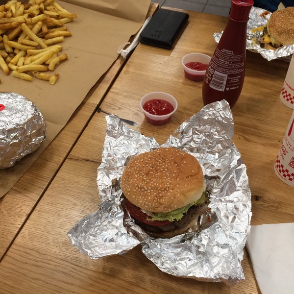 Photo taken at Five Guys by J P. on 8/7/2016