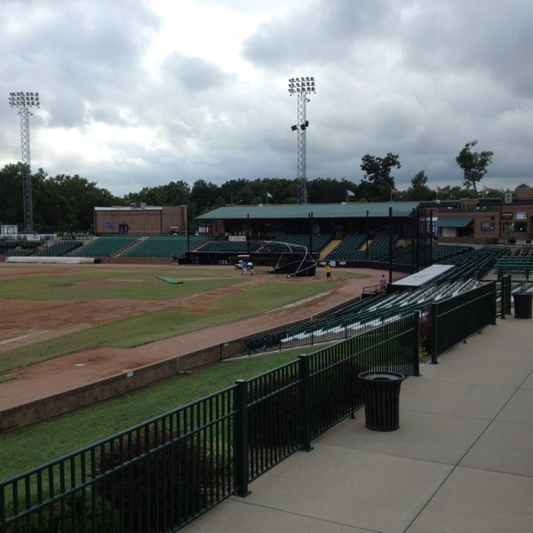 Photo taken at River City Rascals (TR Hughes Ballpark) by Dirk B. on 7/30/2013