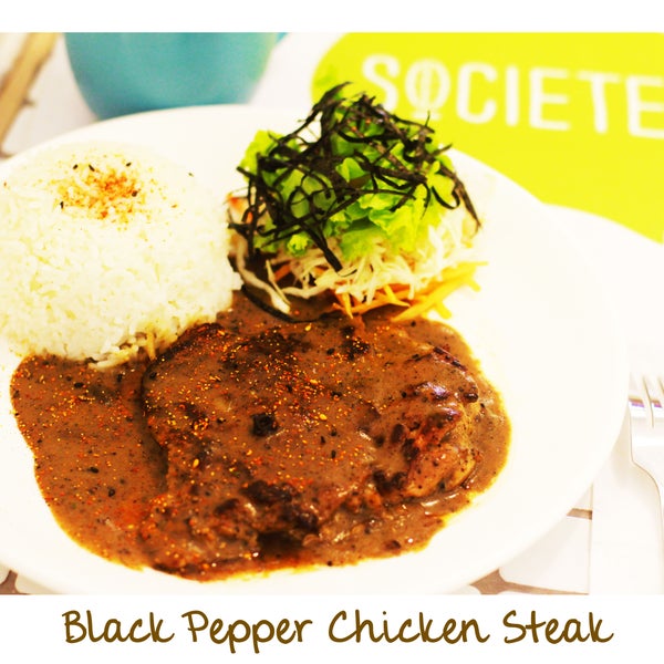 Our Hot New Item! Mouthwatering steamy Black Pepper Chicken Steak! Guaranteed to make you crave for more!