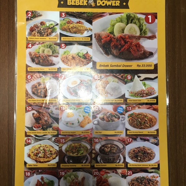 Bebek Dower Indonesian Restaurant In Jakarta Barat Bebek Dower Indonesian Restaurant In Jakarta Barat