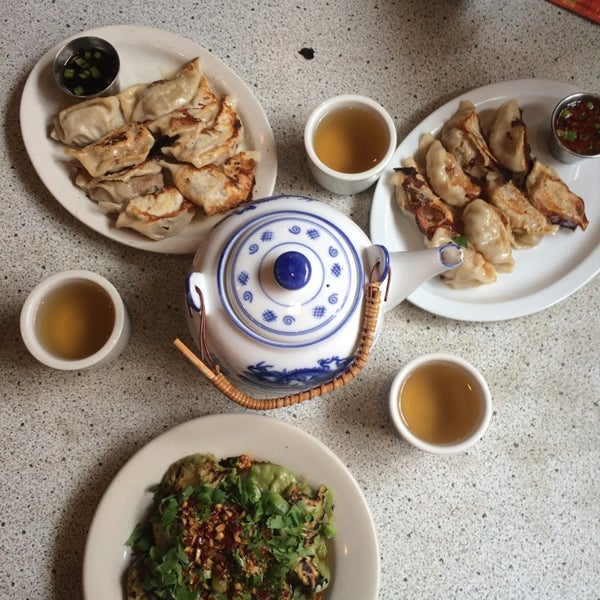 Photo taken at Blue Koi Noodles &amp; Dumplings by Kirsten D. on 3/18/2014